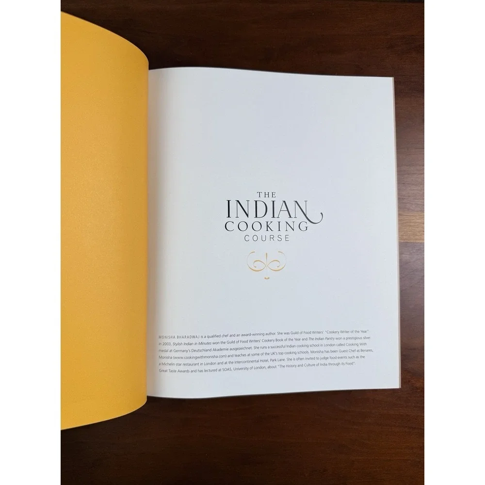 Indian Cookery Course by Monisha Bharadwaj Hardback Cookbook